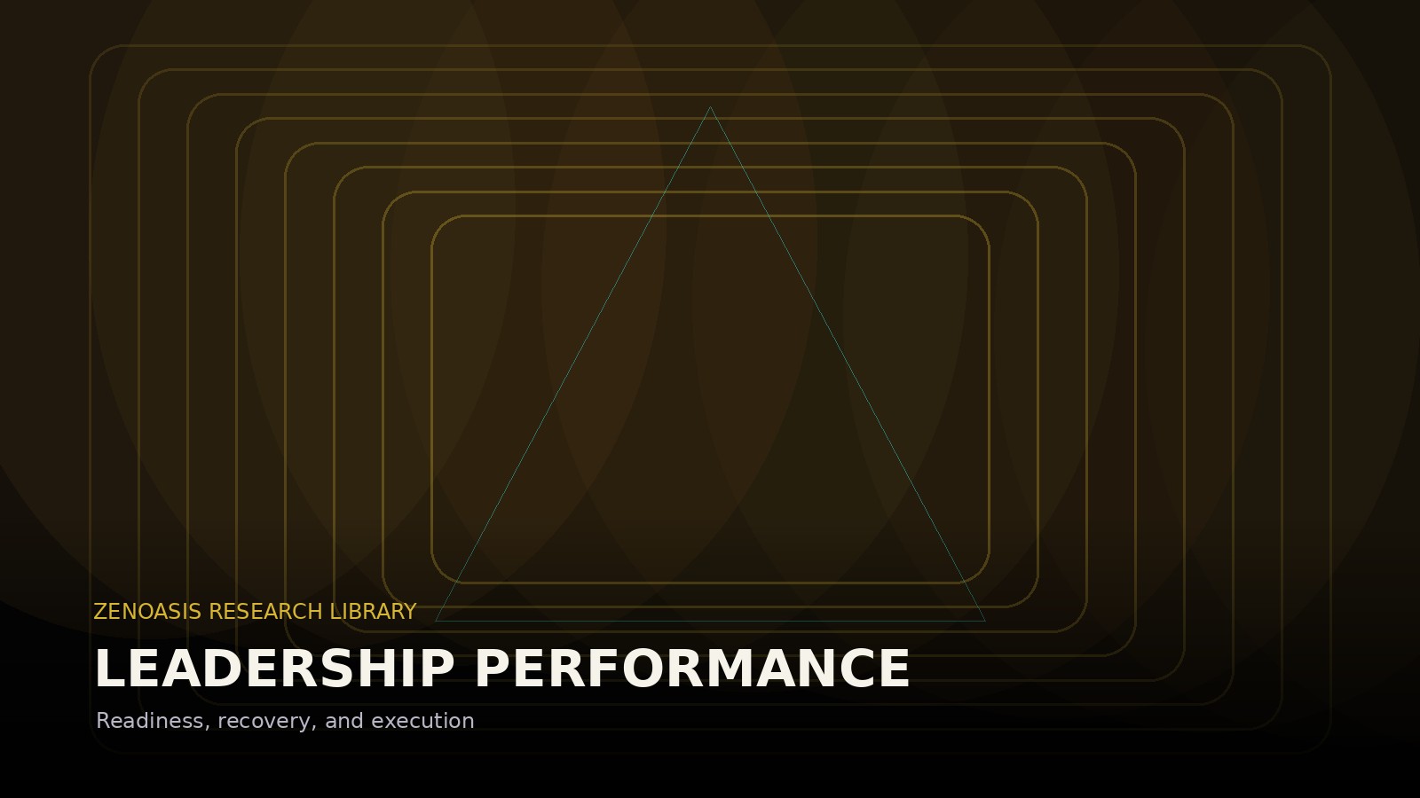 Abstract ZENOASIS artwork for Leadership Performance