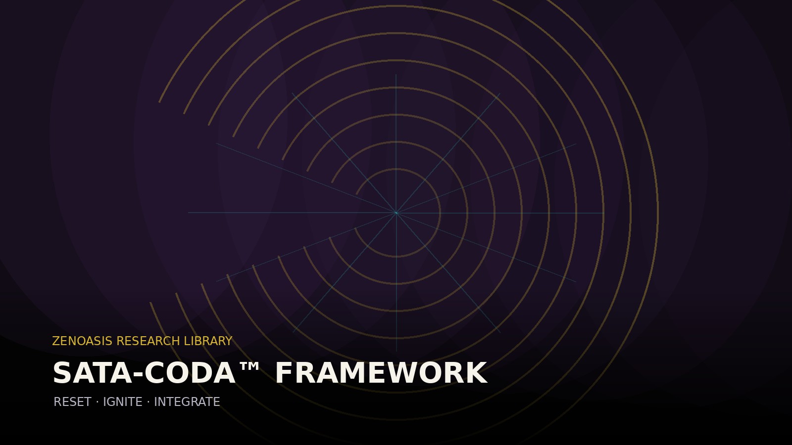 Abstract ZENOASIS artwork for SATA-CODA™ Framework